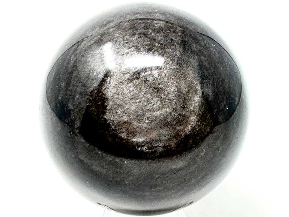 Silver Sheen Obsidian Crystal Sphere Large 8.5cm