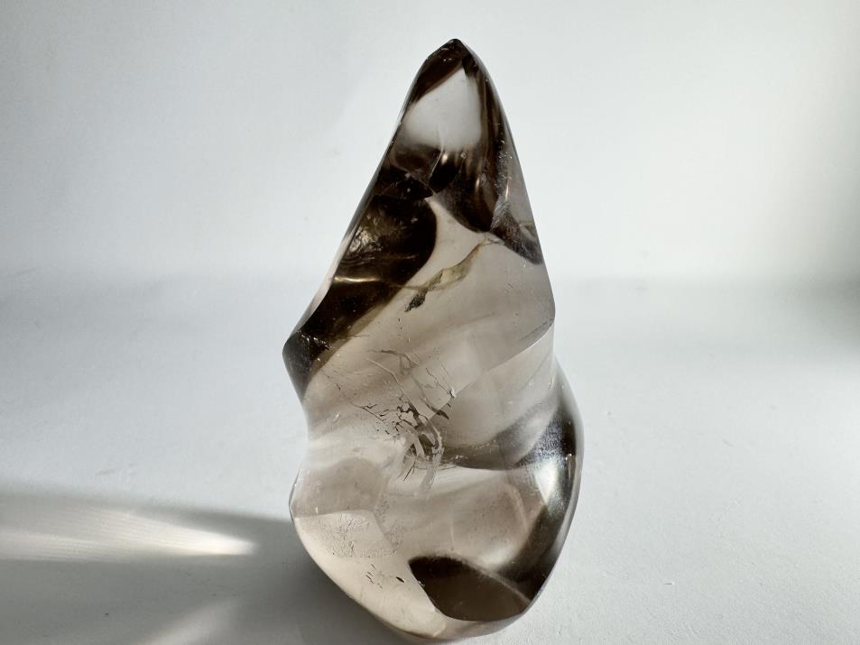 Smoky Quartz Crystal Flame Shape 7.3cm