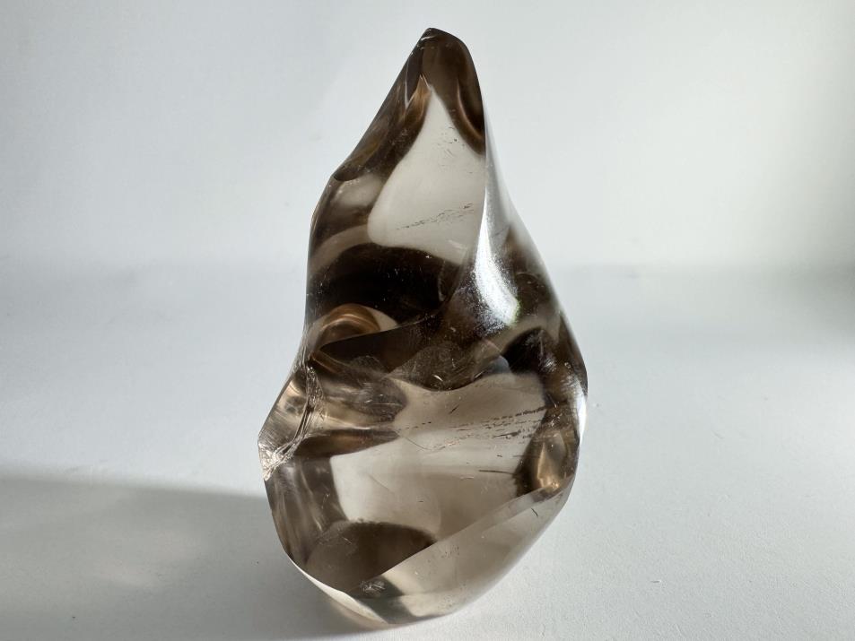 Smoky Quartz Crystal Flame Shape 7.3cm