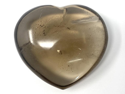 Smoky Quartz Crystal Heart 5.2cm