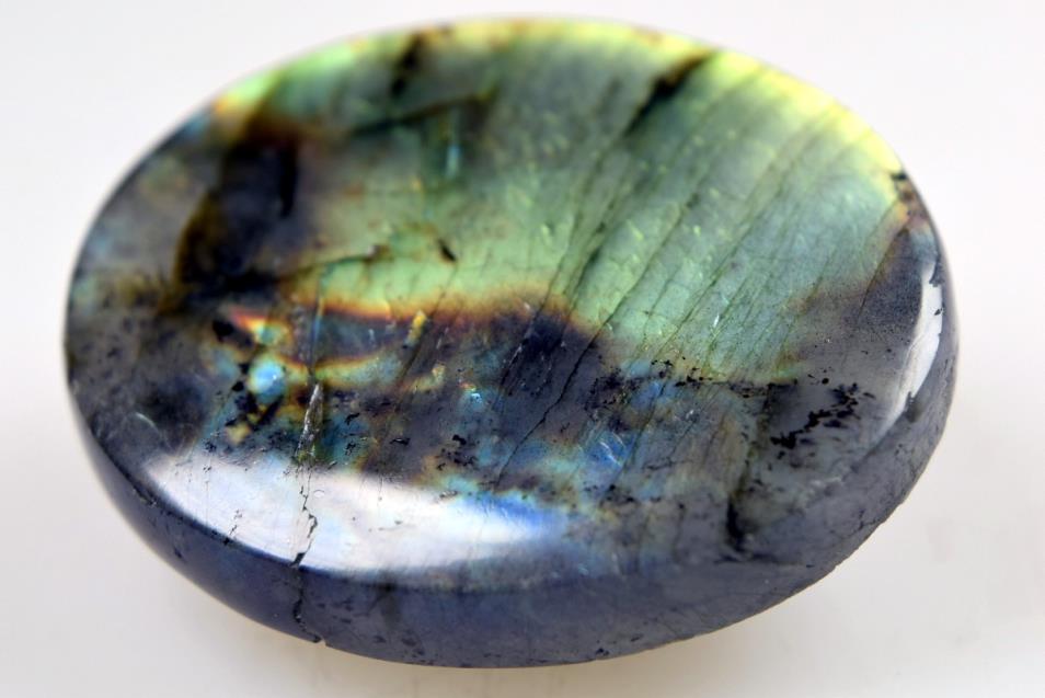 Spectrolite Oval Cabochon Crystal 3.9cm