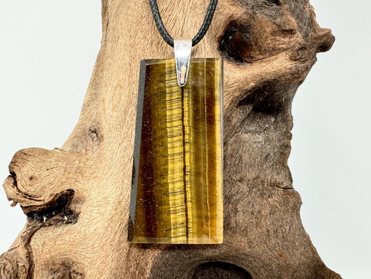 Tiger's Eye Pendant Ingot 4.8cm