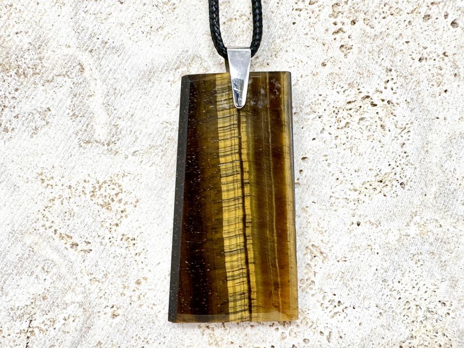 Tiger's Eye Pendant Ingot 4.8cm