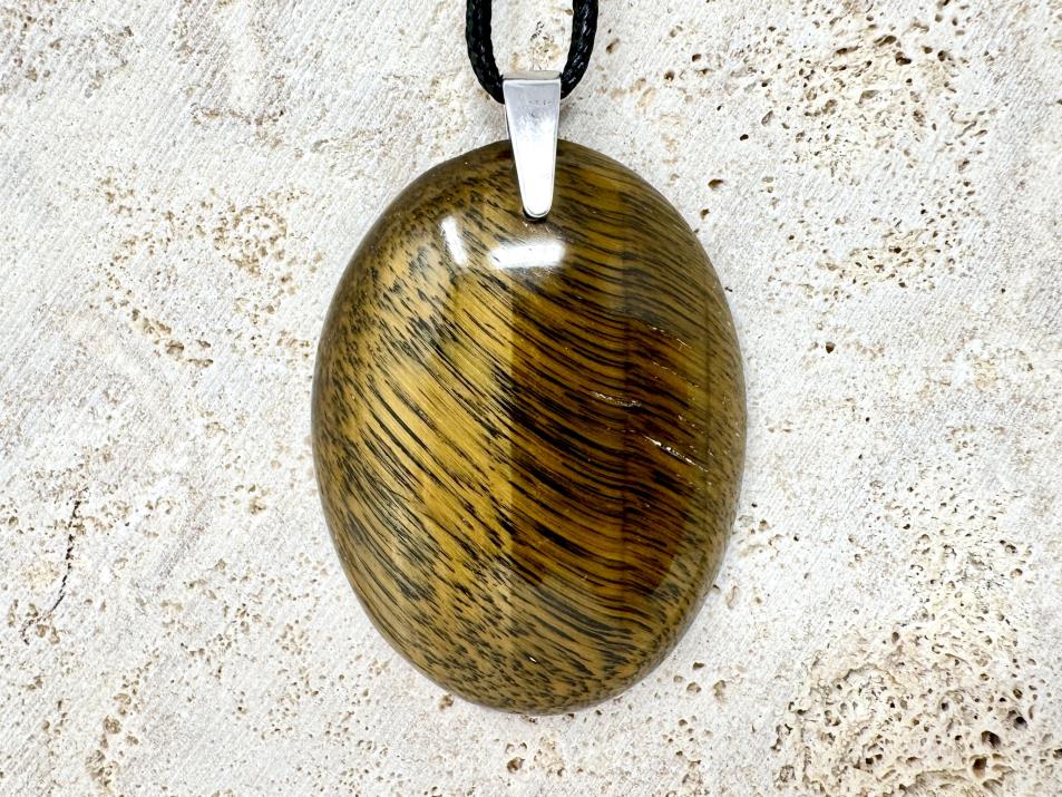 Tiger's Eye Pendant Oval Large 5cm