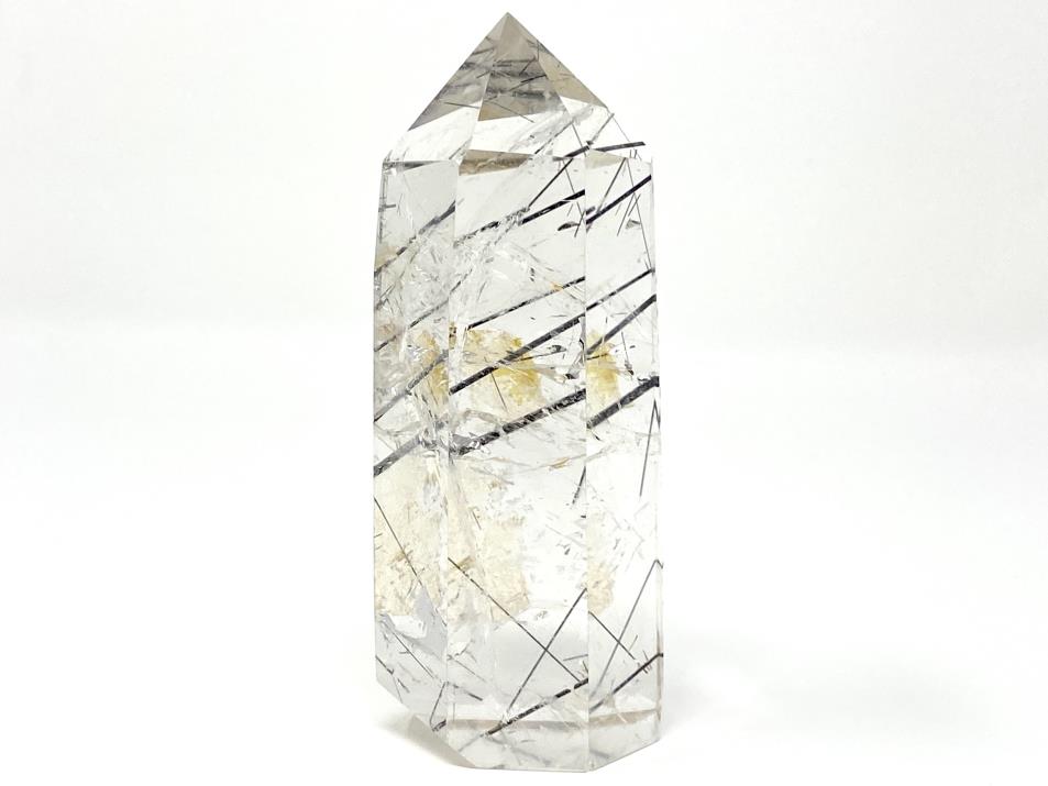 Quartz With Tourmaline Crystal Point Large 10.8cm