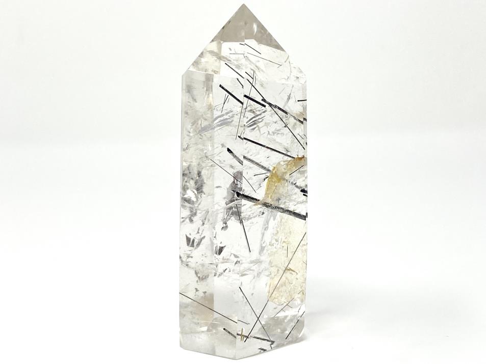 Quartz With Tourmaline Crystal Point Large 10.8cm