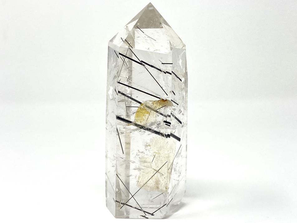 Quartz With Tourmaline Crystal Point Large 10.8cm