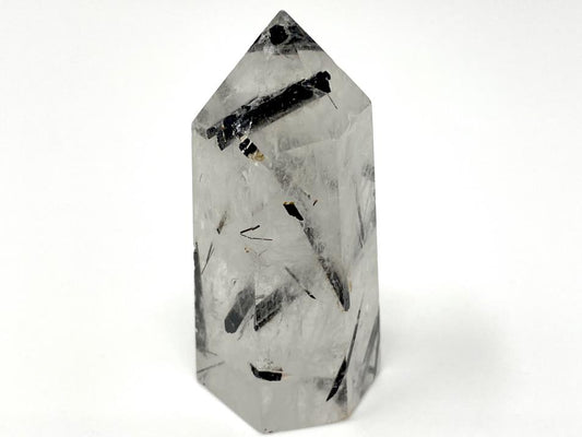 Quartz With Tourmaline Crystal Point 5.6cm