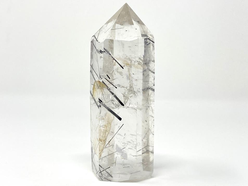 Quartz With Tourmaline Crystal Point Large 10.8cm