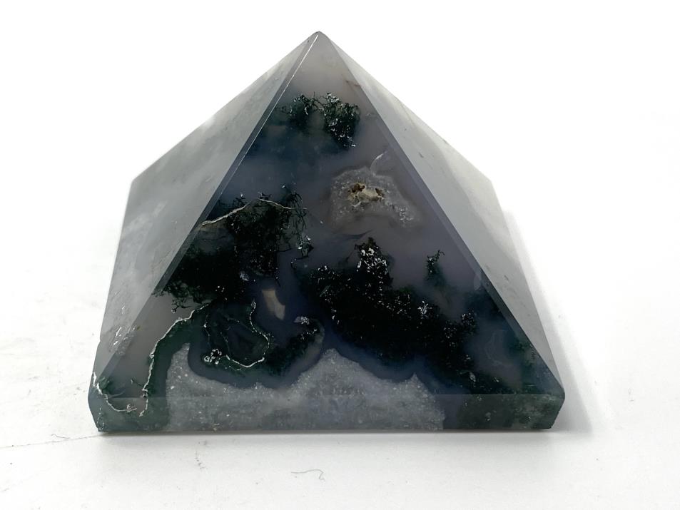 Moss Agate Crystal Pyramid 4.4cm