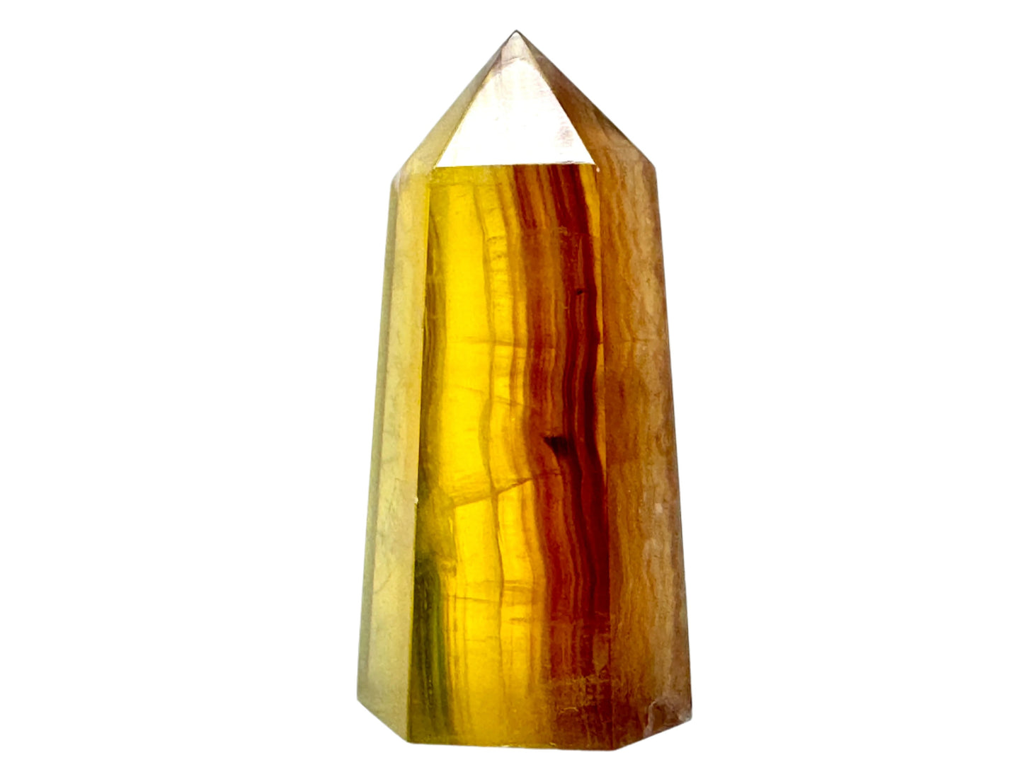 Yellow Fluorite Crystal Point 8.7cm