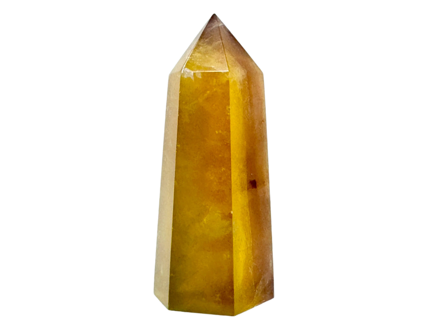 Yellow Fluorite Crystal Point 8.7cm