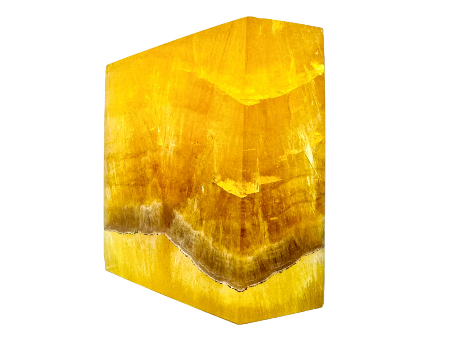 Yellow Fluorite Crystal Freeform 8.3cm