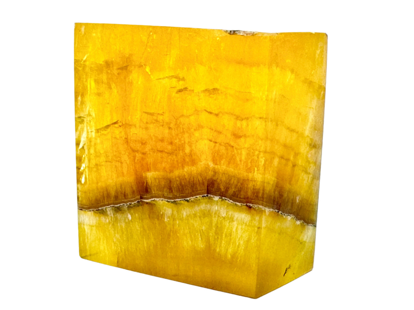 Yellow Fluorite Crystal Freeform 8.3cm