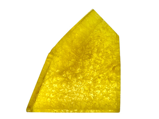 Yellow Fluorite Crystal Freeform 8cm