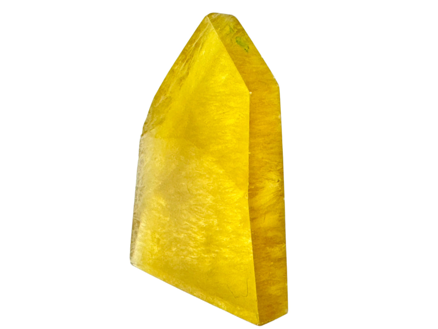 Yellow Fluorite Crystal Freeform 8cm