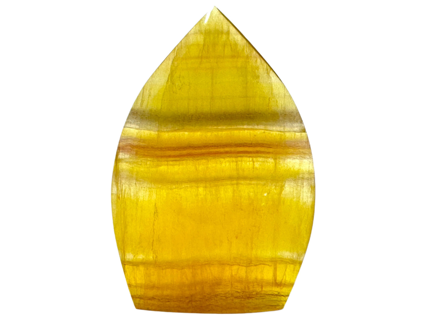 Yellow Fluorite Crystal Freeform 9.5cm