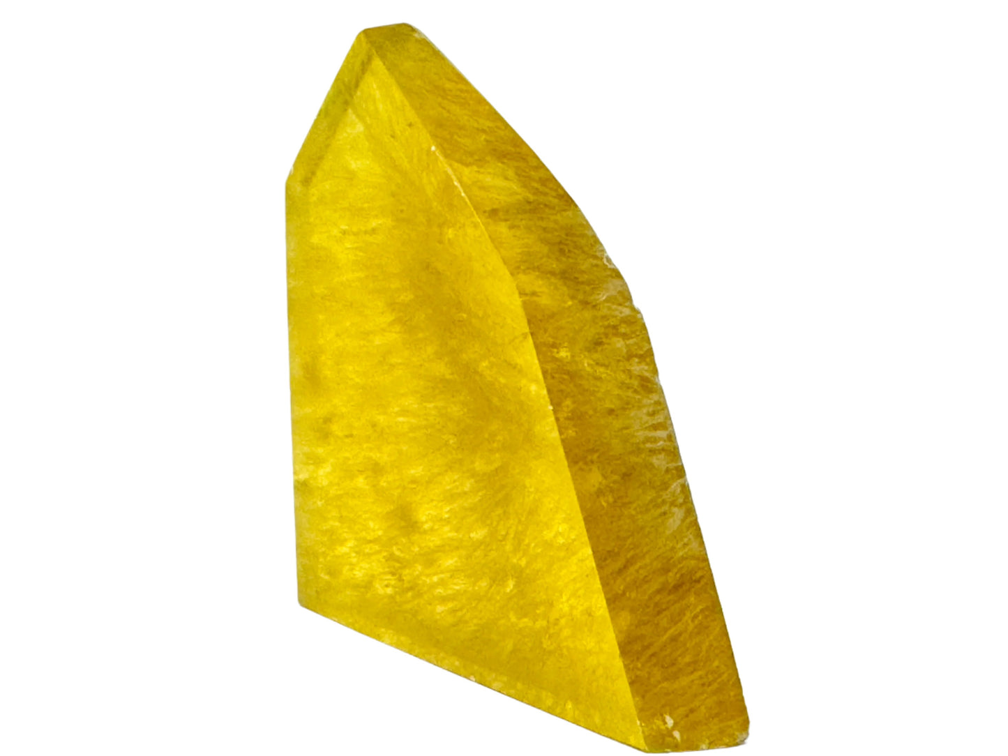 Yellow Fluorite Crystal Freeform 8cm