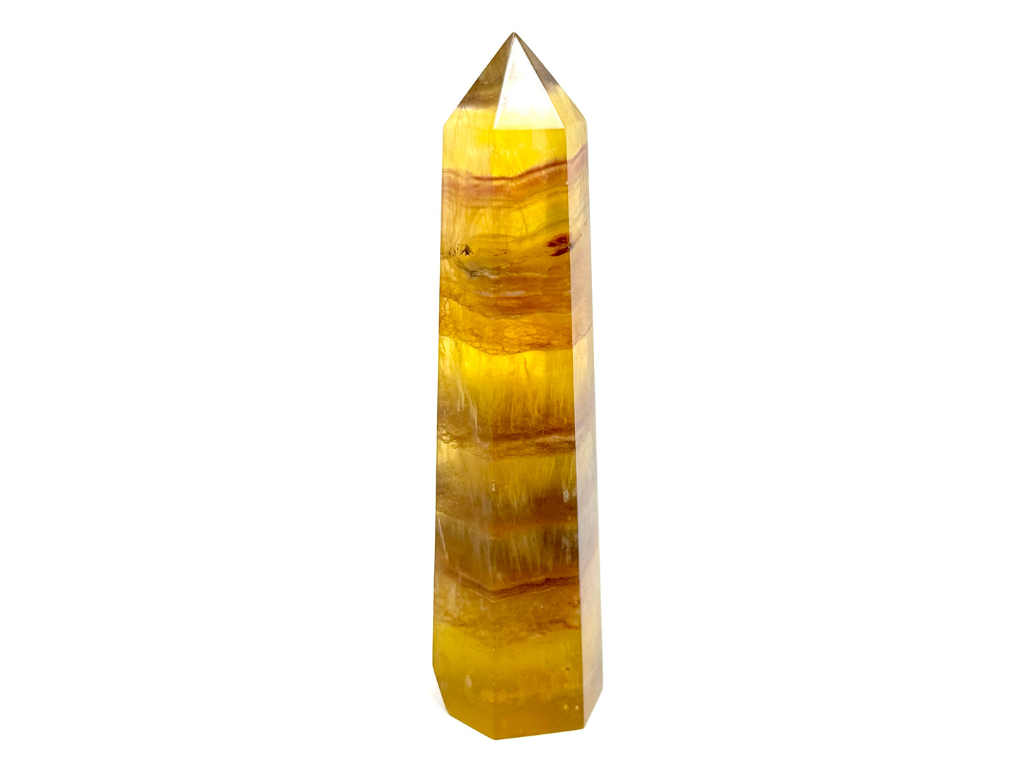 Yellow Fluorite Crystal Point 13.9cm