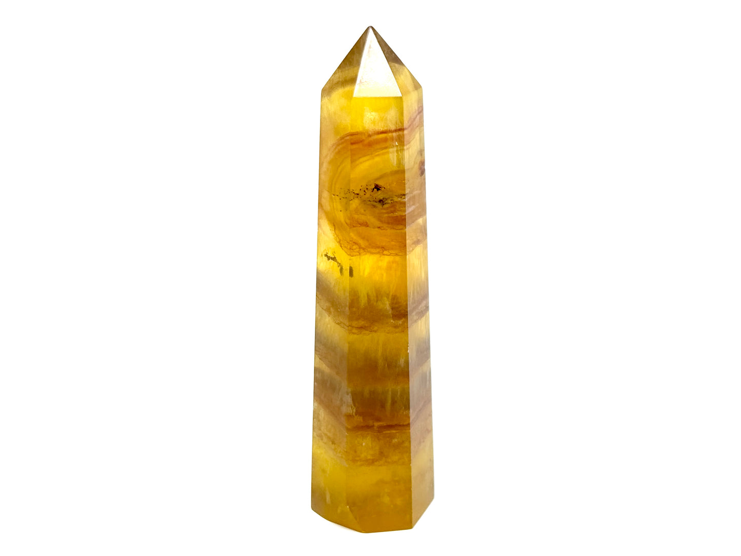 Yellow Fluorite Crystal Point 13.9cm