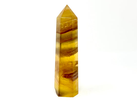 Yellow Fluorite Crystal Point 12.6cm