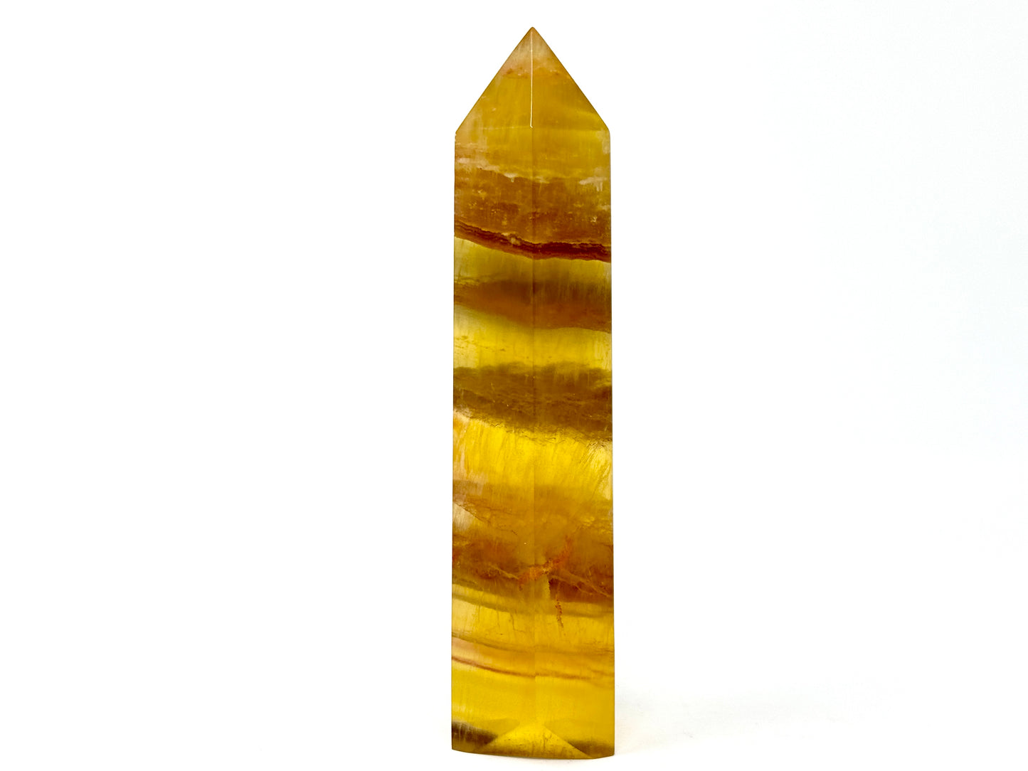 Yellow Fluorite Crystal Point 12.6cm