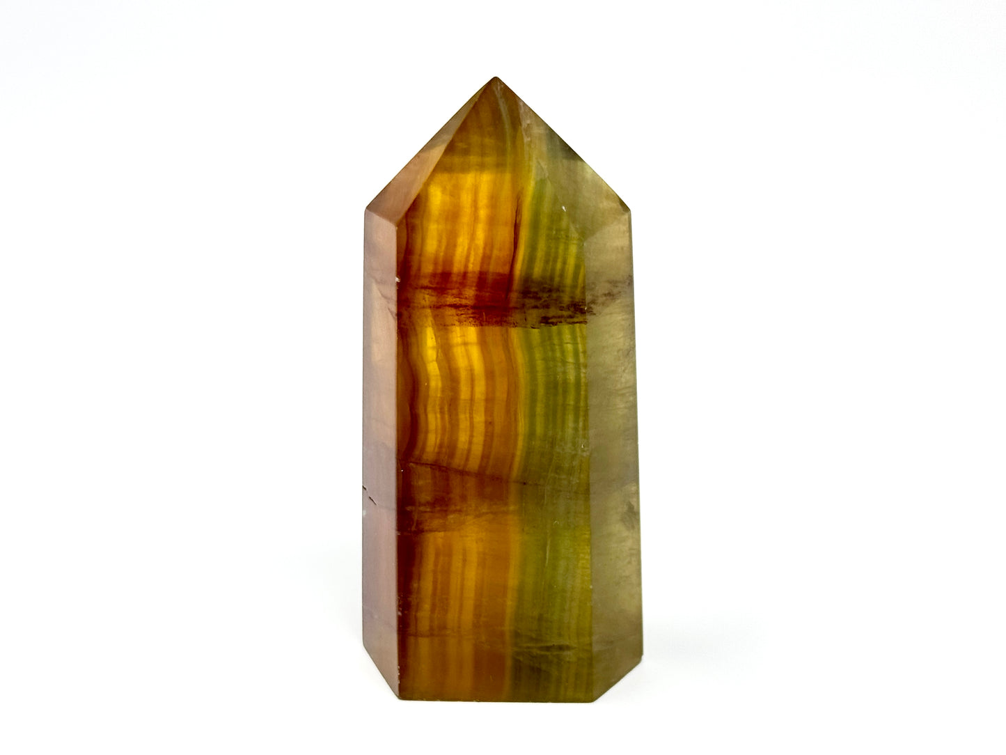 Yellow Fluorite Crystal Point 8.7cm