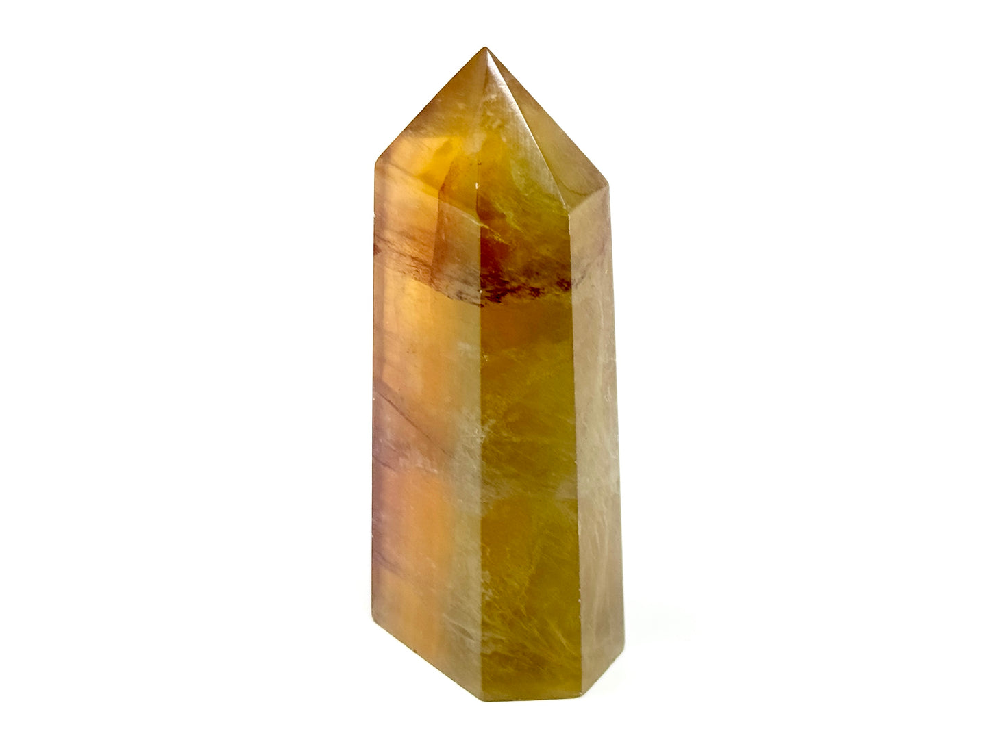 Yellow Fluorite Crystal Point 8.7cm