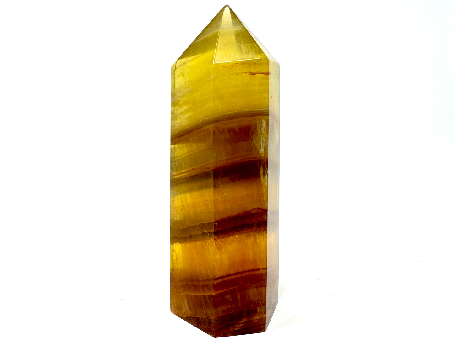 Yellow Fluorite Crystal Point 9.3cm