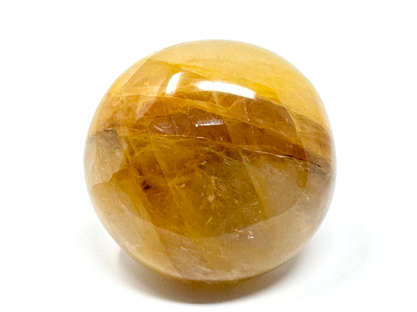 Yellow Quartz Crystal Pebble 5.9cm