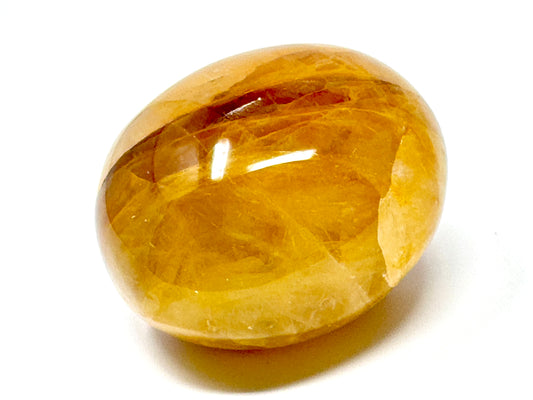 Yellow Quartz Crystal Pebble 5.9cm