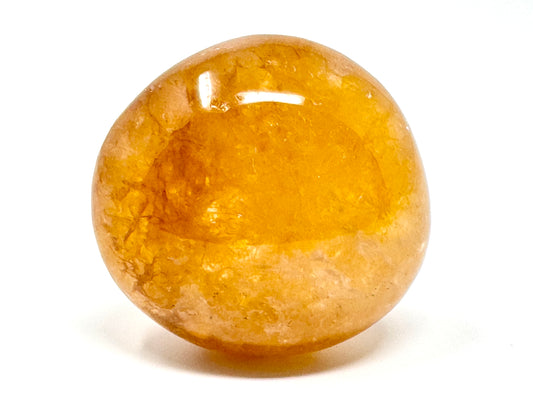 Yellow Quartz Crystal Pebble 5.4cm