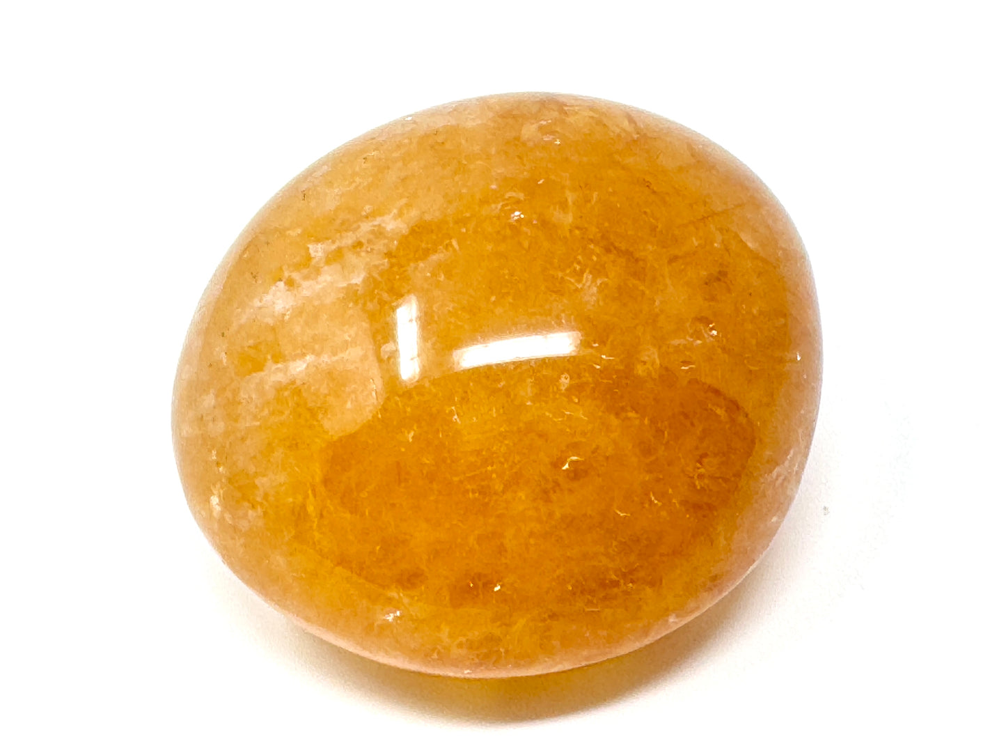 Yellow Quartz Crystal Pebble 5.4cm