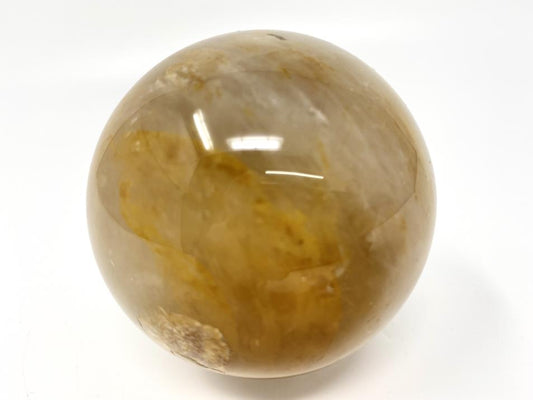 Yellow Quartz Crystal Sphere 6.8cm