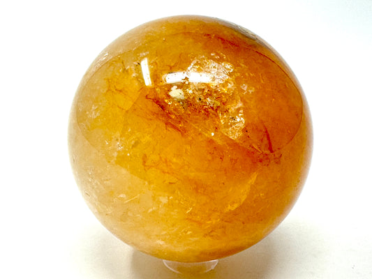 Yellow Quartz Crystal Sphere 6.4cm