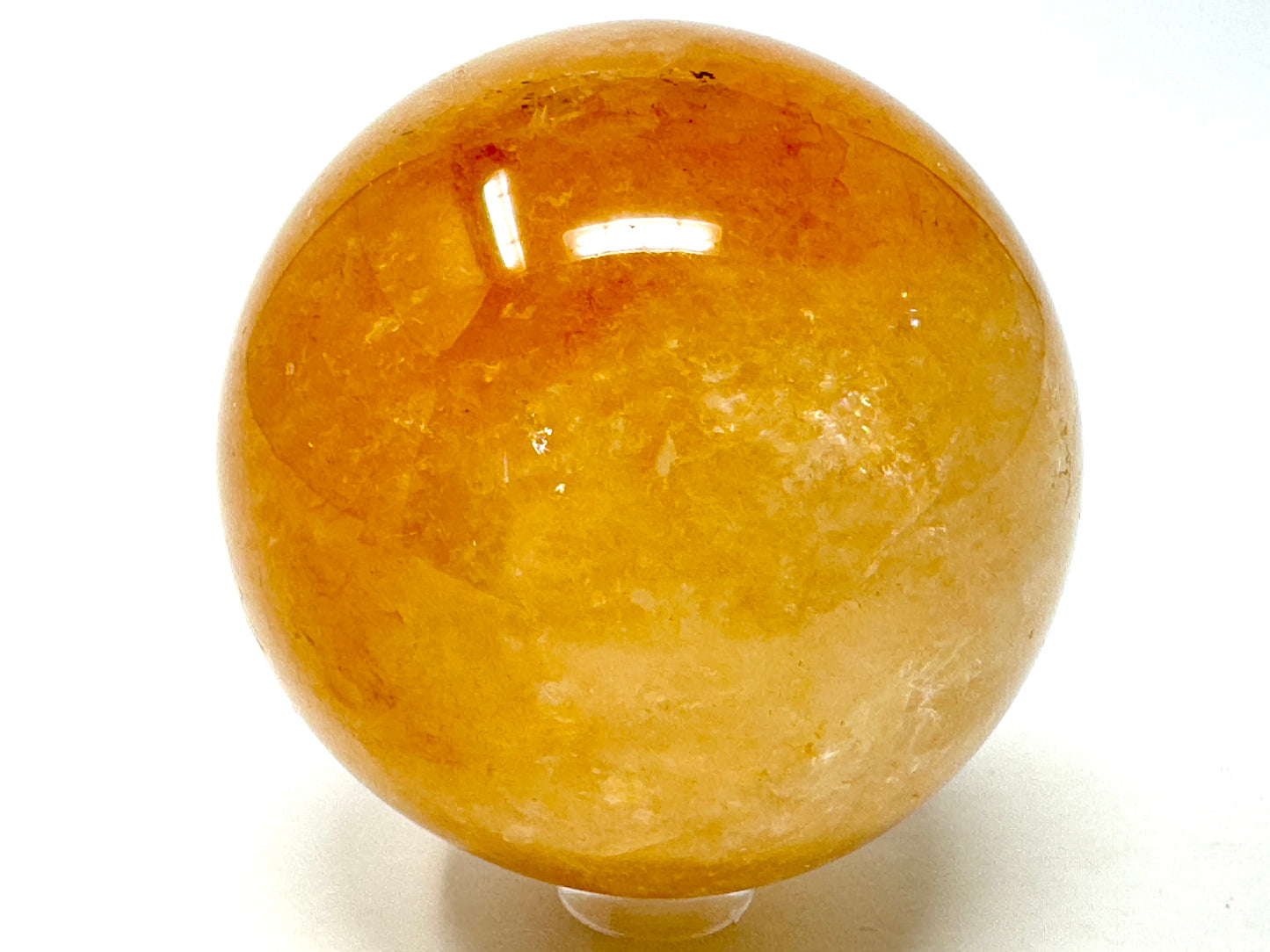 Yellow Quartz Crystal Sphere 6.4cm