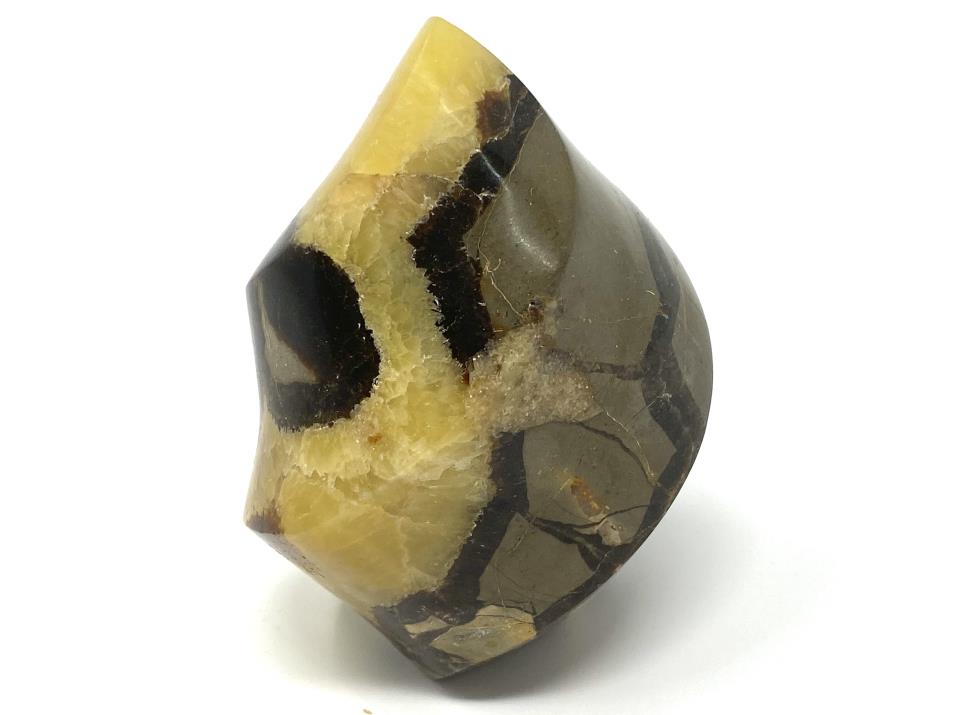 Yellow Septarian Crystal Flame Shape 11.5cm