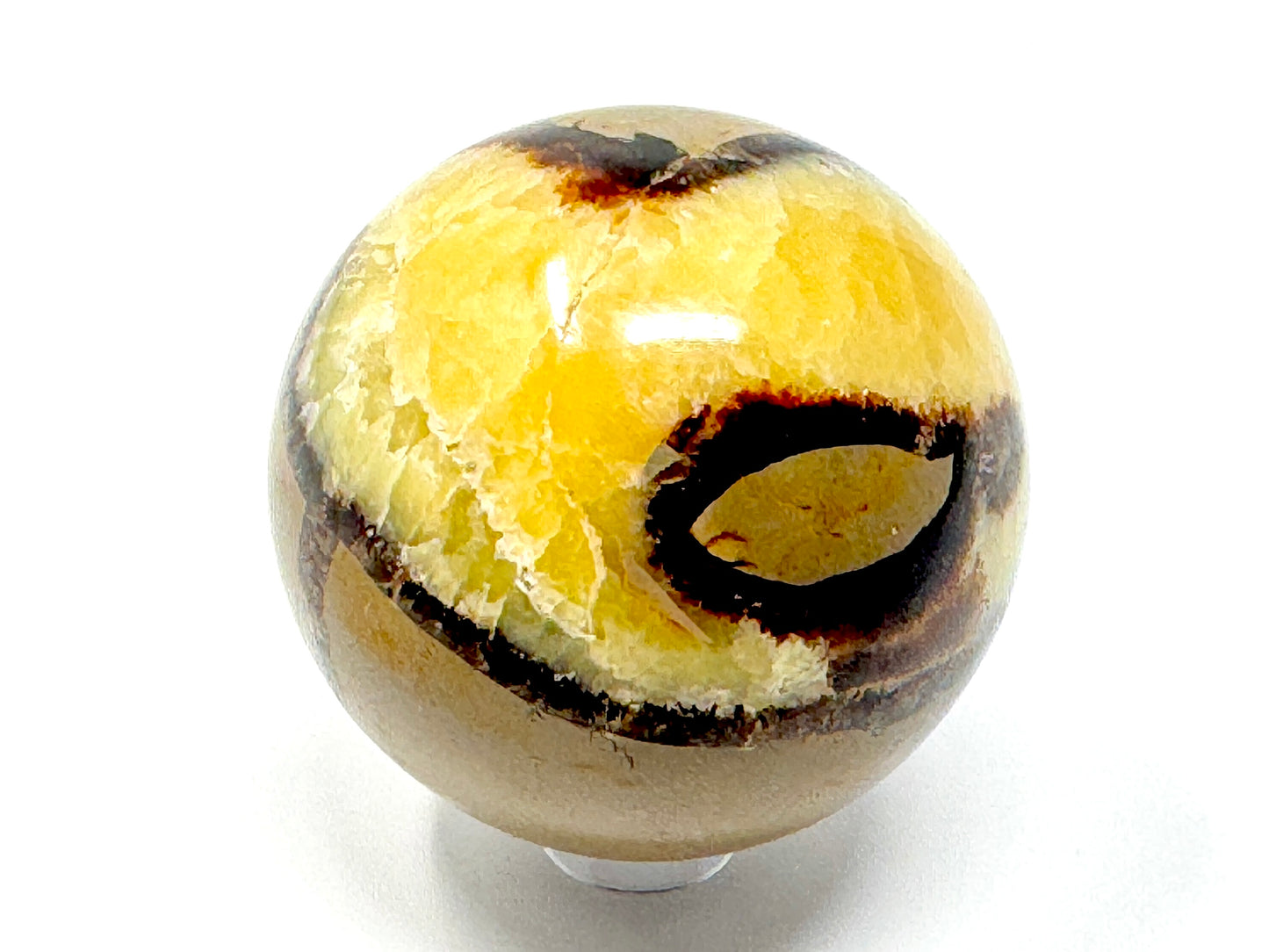 Yellow Septarian Sphere 5.5cm