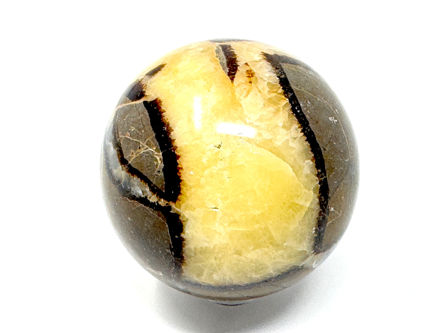 Yellow Septarian Sphere 5.5cm