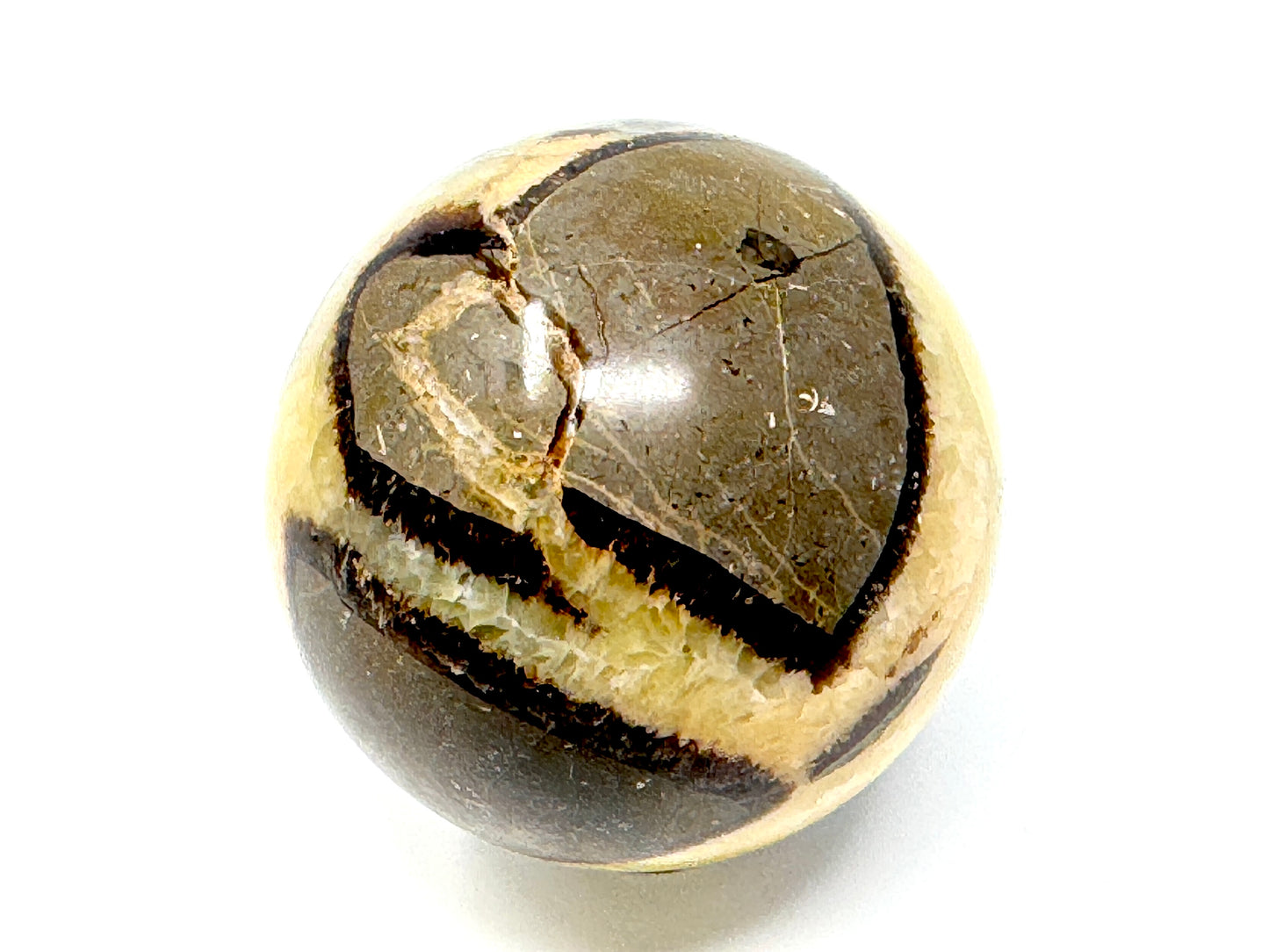 Yellow Septarian Sphere 5.5cm