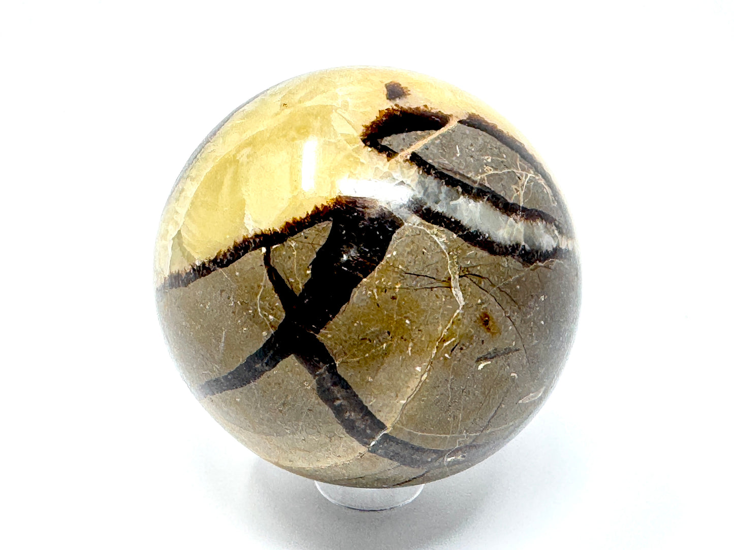 Yellow Septarian Sphere 5.5cm