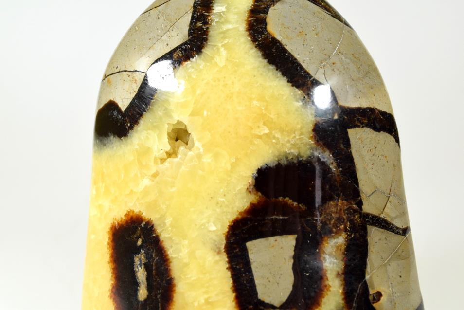 Yellow Septarian Crystal Freeform 12.8cm