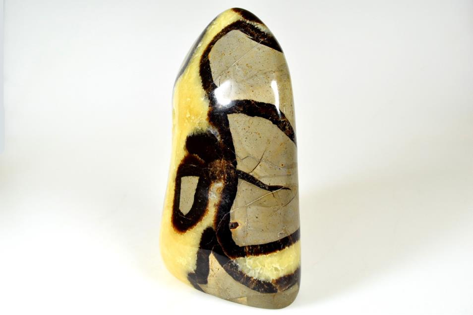 Yellow Septarian Crystal Freeform 12.8cm