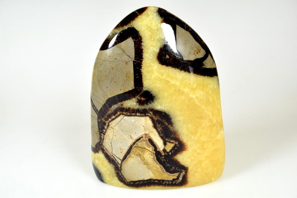 Yellow Septarian Crystal Freeform 12.8cm