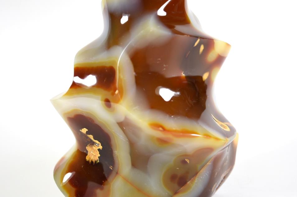 Agate Crystal Flame Shape Large 18.1cm